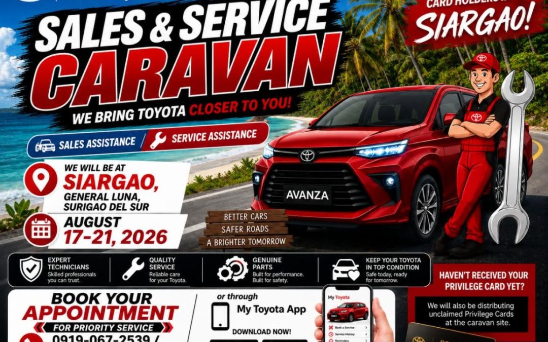 Toyota Butuan Brings Sales and Service Caravan to Siargao